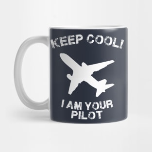 Because I'm The Captain aviation airpane pilot gift idea present Mug